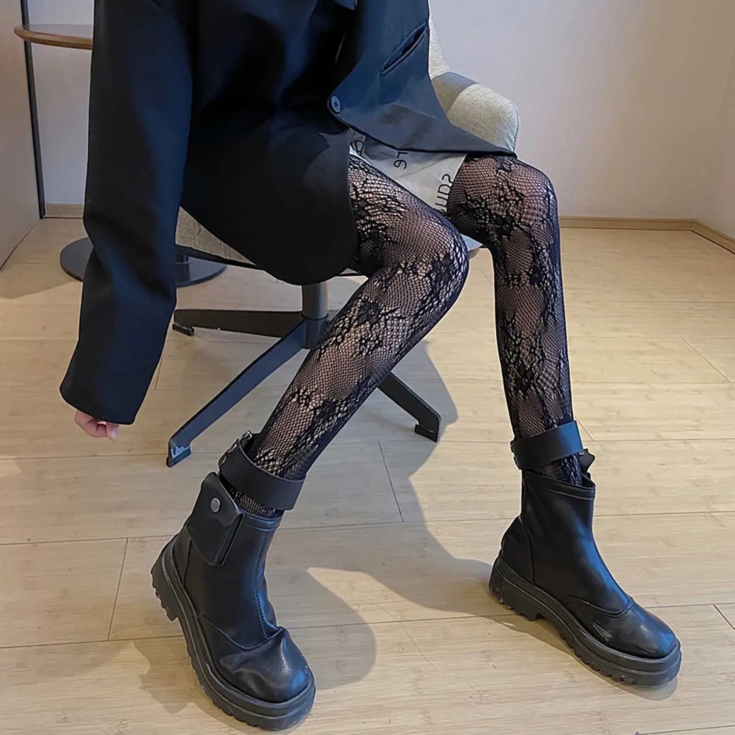 Spider Web Tights Women Anime Pantyhose 2022 Fashion Pattern Fishnet Stockings Sexy Harajuku Hosiery Nylon Women's Lolita Tights