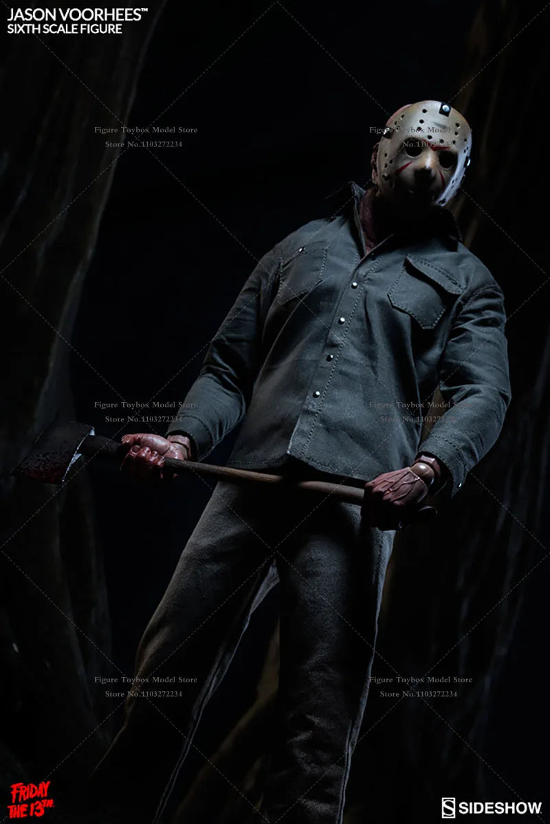 Sideshow 100360 1/6 Collectible Jason Voorheesks Action Figure Friday the 13th Horror Movie Simulation 12" Full Set Male Model