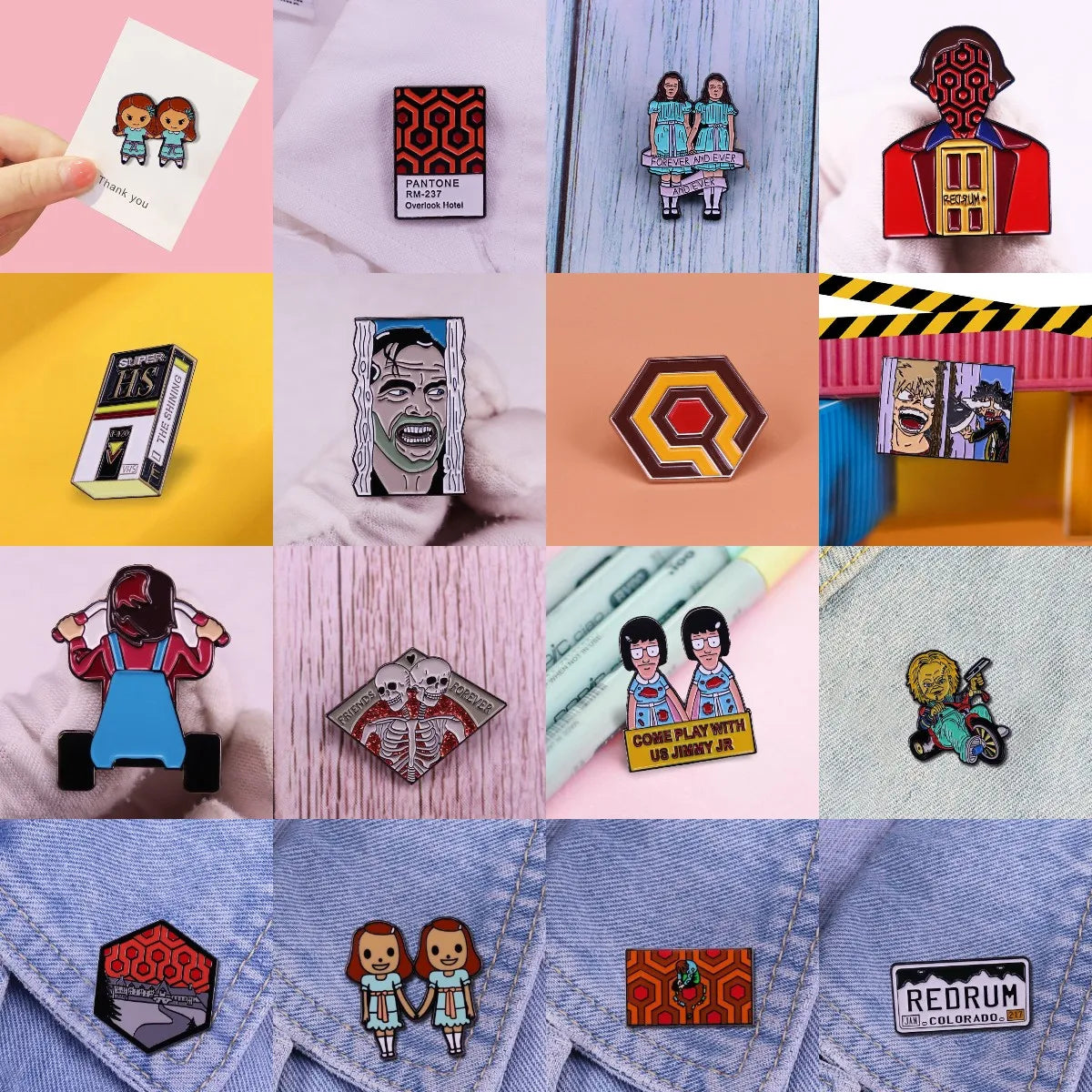 The shining comedy pins