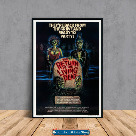 The Return of the Living Dead (1985) Movie Poster Star Photo Cover Photo Print Apartment Home Decor Wall Painting (No Frame)