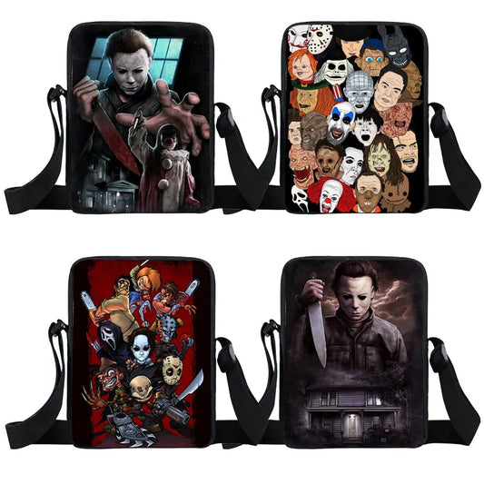 Classic Horror Movie Character Michael Myers / Jason / Freddy Krueger / Chuck Messenger Bag  handbag small Crossbody Bag