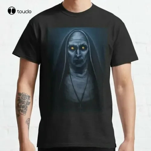 Valak Painting Classic T-Shirt Unisex Men Women Horror Slasher Movie Custom Aldult Teen Unisex Digital Printing