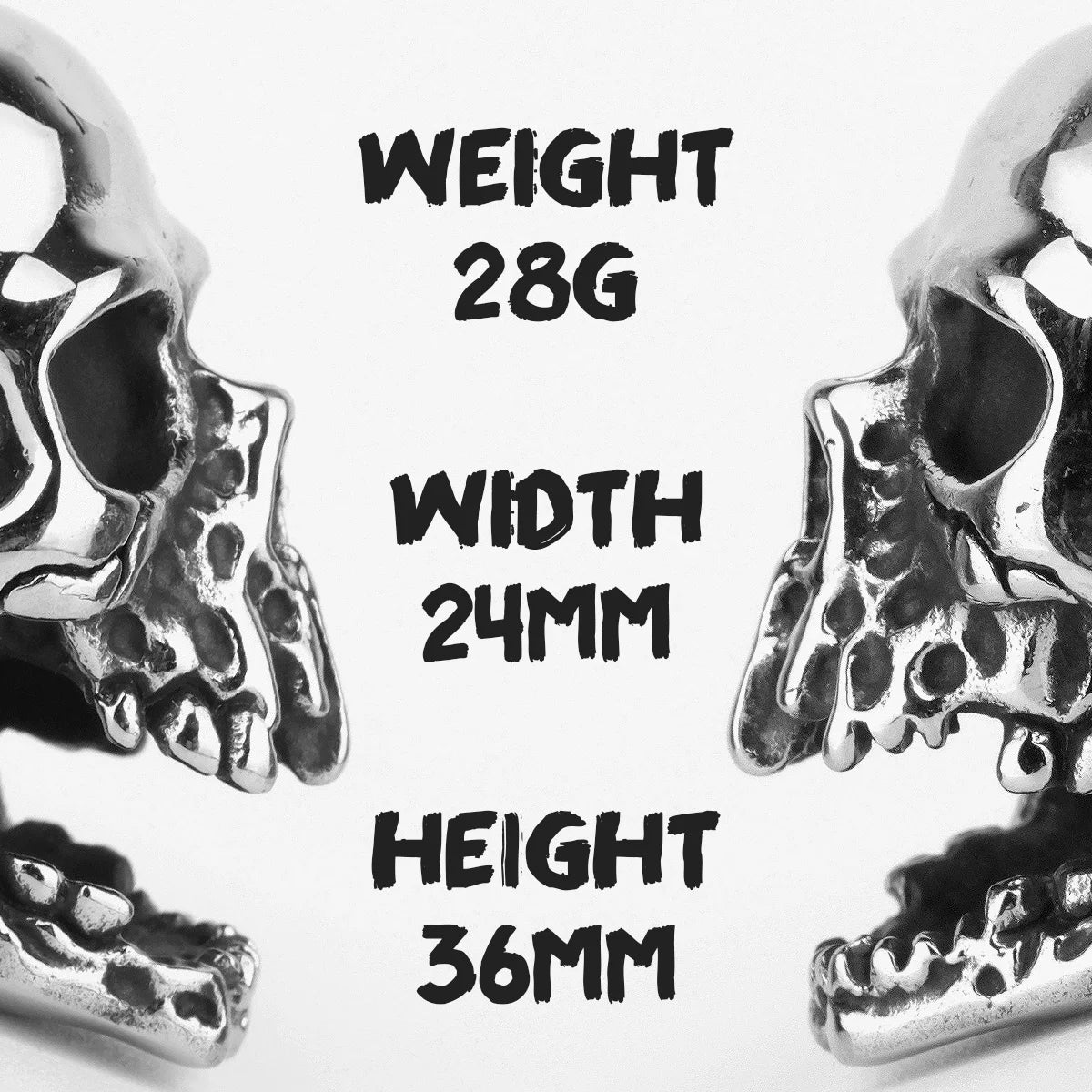 Stainless Steel Men Rings Domineering Devil Skull Punk Rock Gothic for Biker Male Boyfriend Jewelry Creativity Gift Wholesale