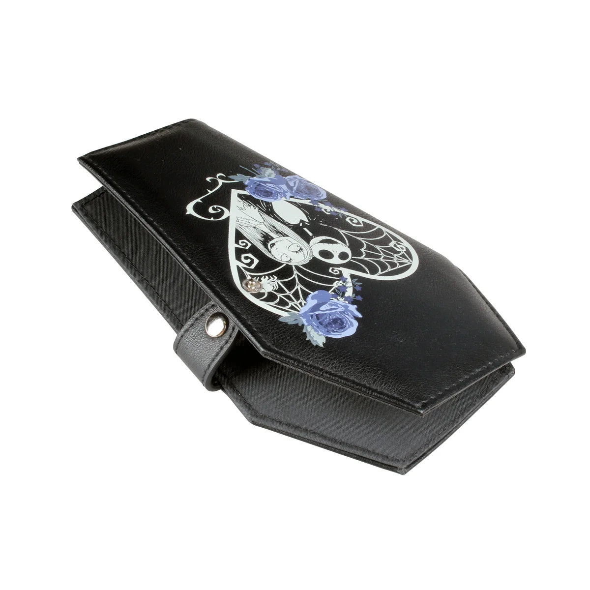 Gothic Coffin-shaped Purse Bifold Stylish Credit Card Holder Versatile Clutch Slim Wallet