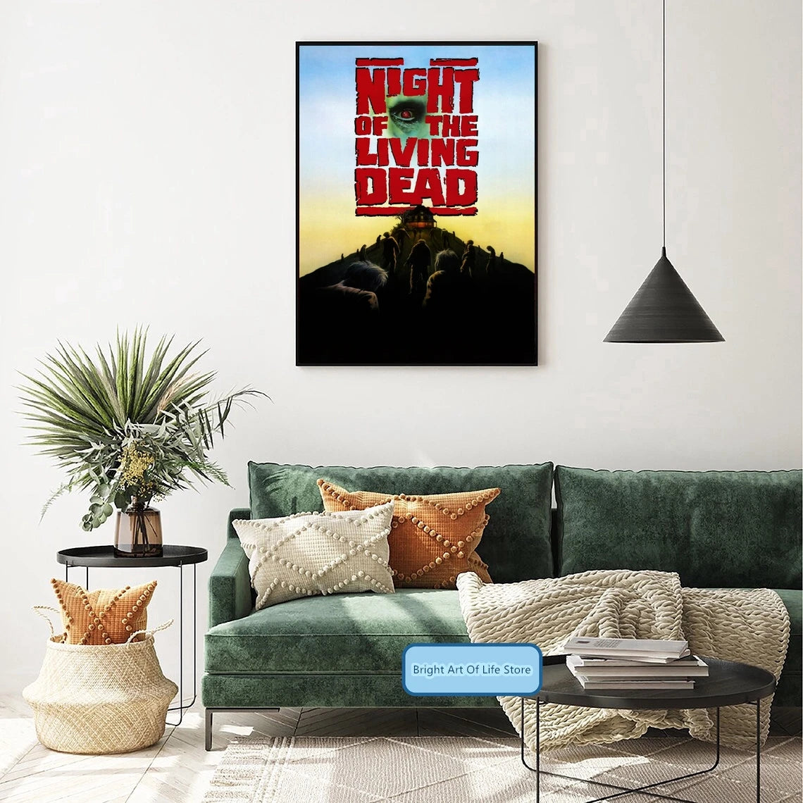 Night of the Living Dead (1990) Movie Poster Cover Photo Print Canvas Wall Art Home Decor (Unframed)