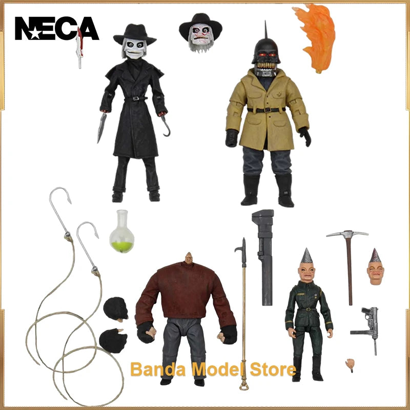 Original NECA Puppet Master Ultimate Blade & Torch & Tunneler & Pinhead Scale Anime Action Figure Model Collection Figurine Toys