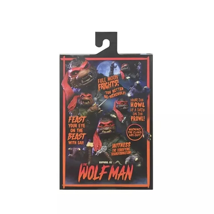 Neca 54300 Werewolf Raphael Wolfman Turtles X Global Monster Anime Action Figure Model Doll Toy Kid Gifts