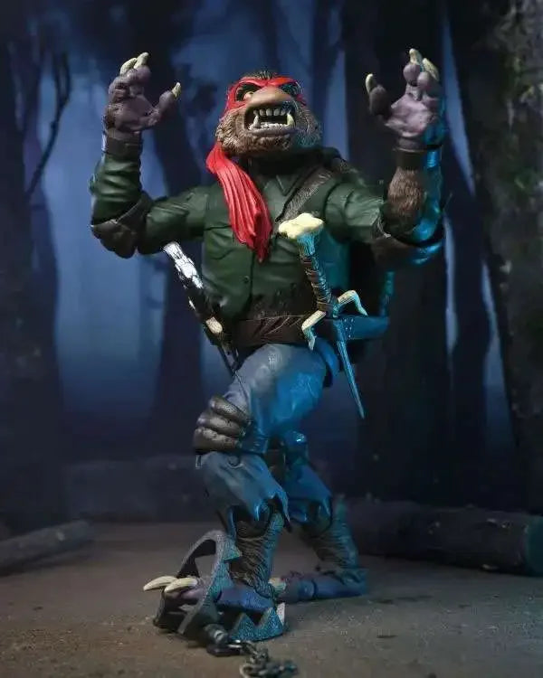 Neca 54300 Werewolf Raphael Wolfman Turtles X Global Monster Anime Action Figure Model Doll Toy Kid Gifts