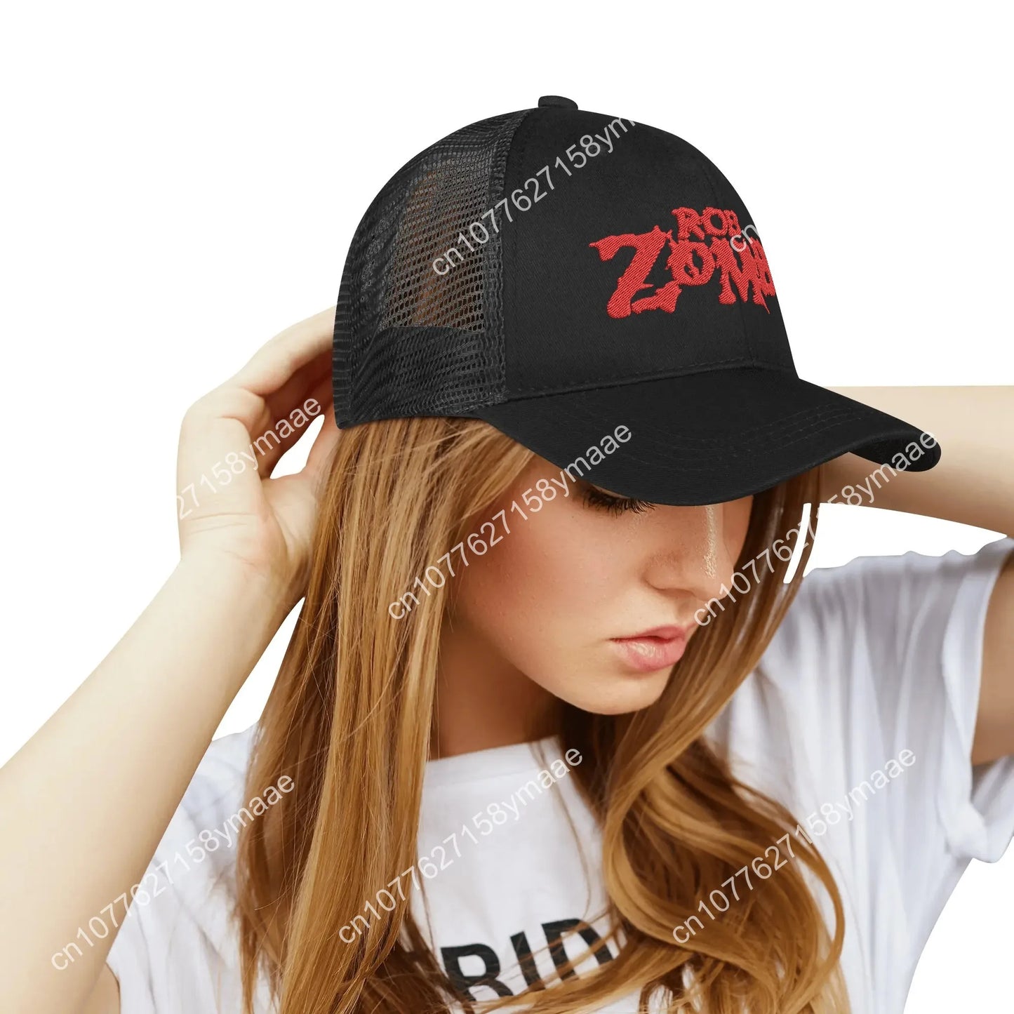 Rob Zombie Singer Embroidery Hat Mens Womens Sports Baseball Hat Hellbilly Deluxe Breathable Summer Headwear Custom Made Caps