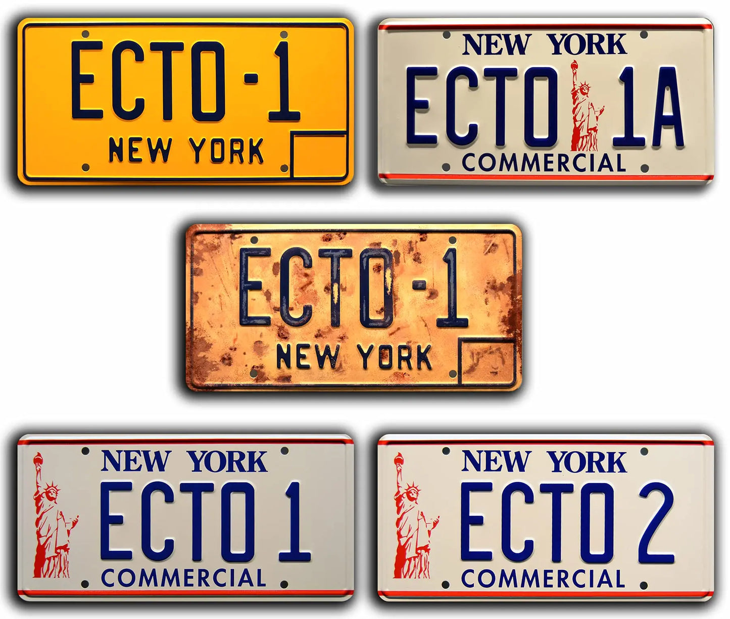 Ghostbusters | ECTO Full Collection | Metal Stamped  License Plates License Plate License Plate Frames Car Decor License Plate If you Buy the set get a $5 Discount