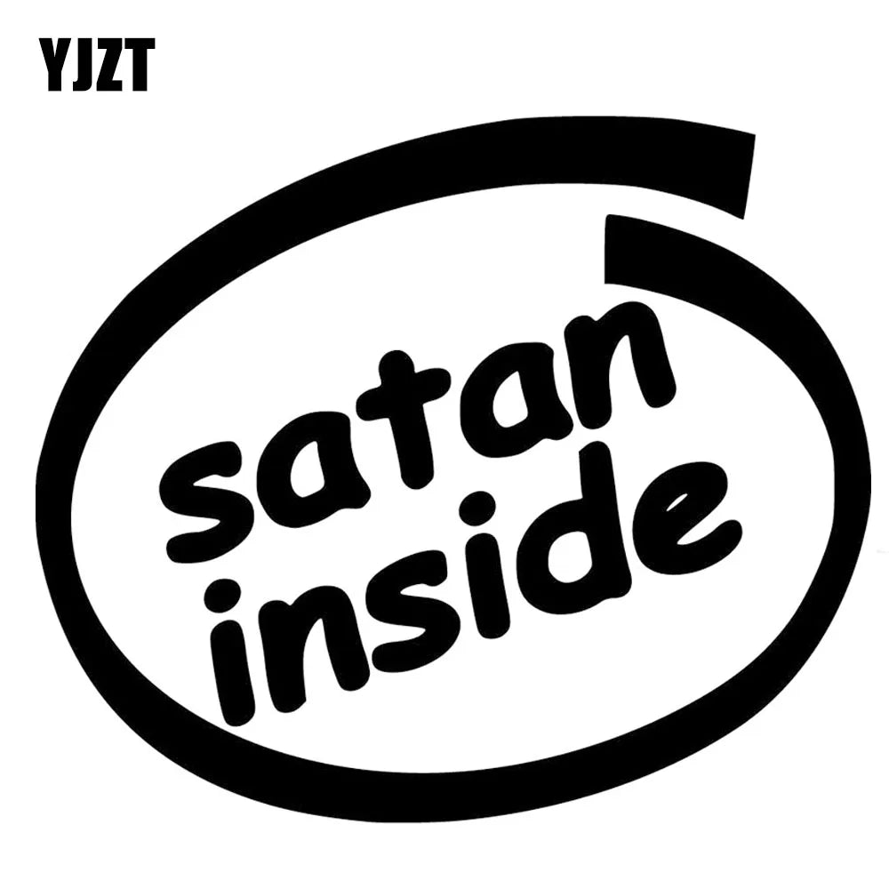 16.9X14.3CM SATAN INSIDE Originality Vinyl Decal Car Stickers Car-styling Accessories