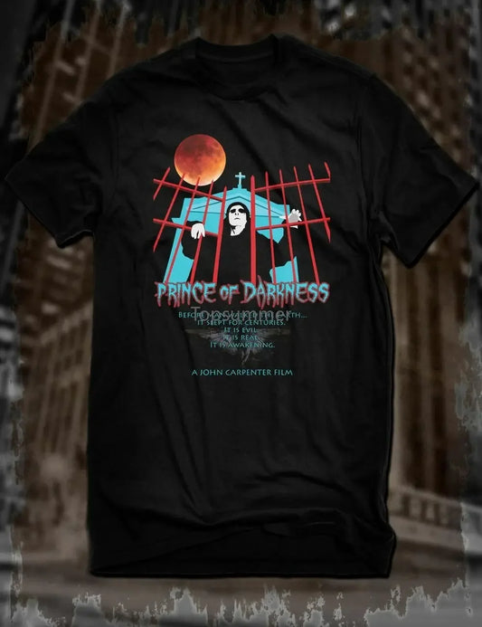 New Black Prince Of Darkness T-Shirt John Carpenter Tee Horror Film