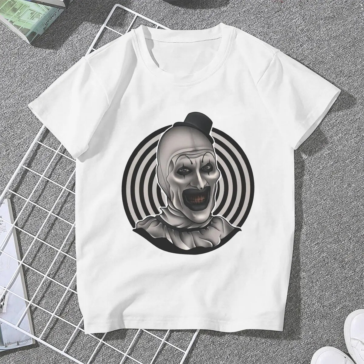 Terriefer Slasher Movie Face Tshirt Homme Clothing Unisex Blusas Polyester T Shirt For Women