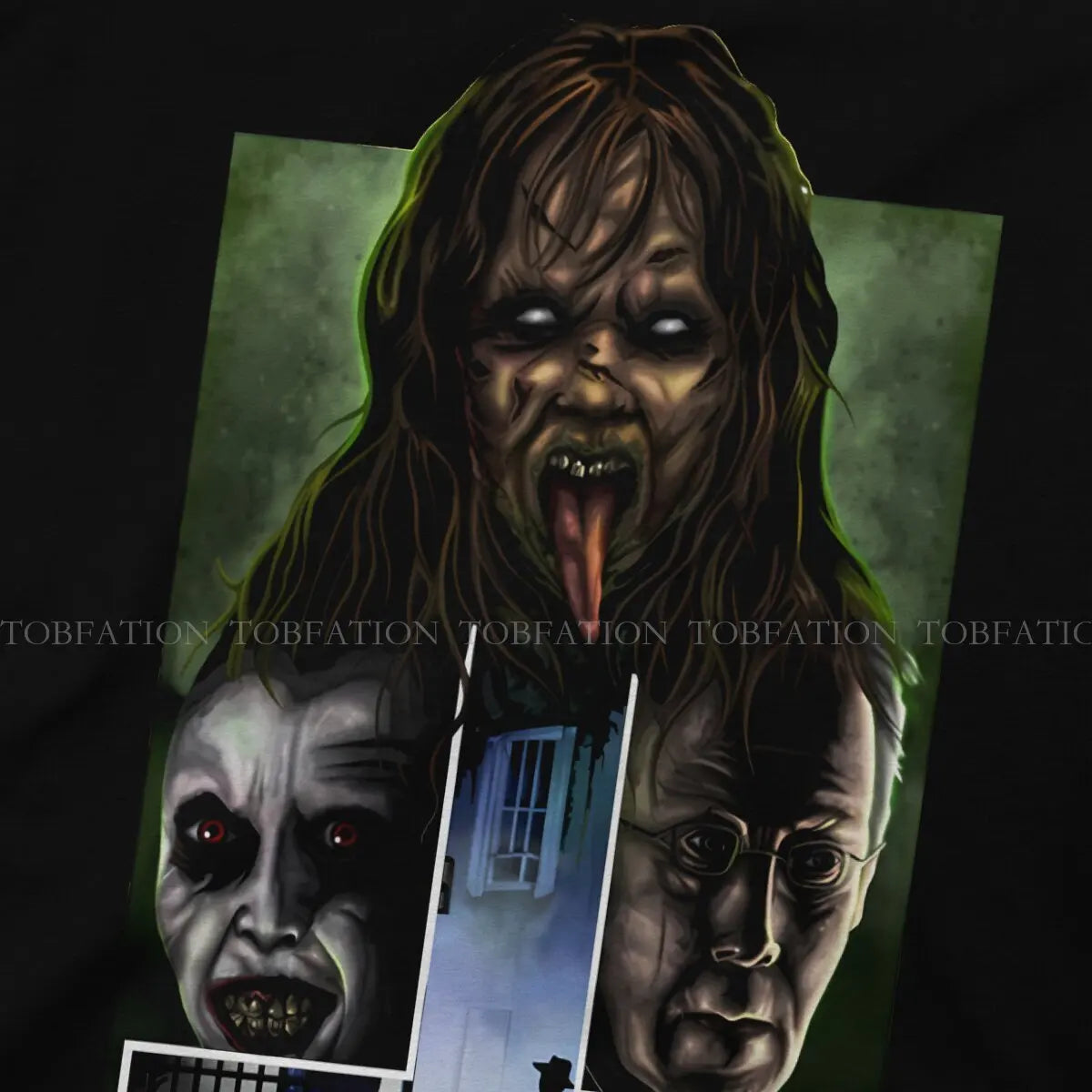 The Power of Christ Compels You Unique TShirt The Exorcist Horror Film Creative Gift Clothes  T Shirt Short Sleeve Hot Sale