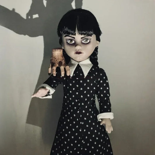 Original 1/6 Mezco Ldd Living Dead Dolls Wednesday Addams 10 Inch Anime Figure Model Collectible Action Model Kids Toy Kid Gift