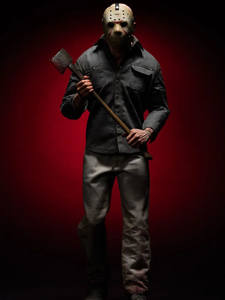 Sideshow 100360 1/6 Collectible Jason Voorheesks Action Figure Friday the 13th Horror Movie Simulation 12" Full Set Male Model