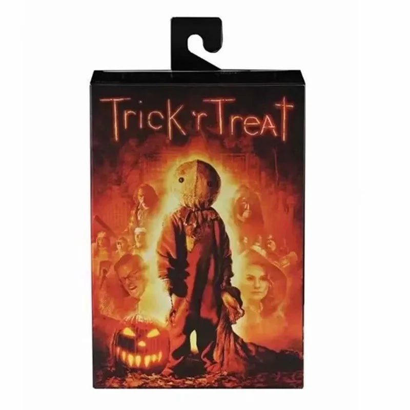 Neca Figure Trick R Treat Action Figure Sam The Great Autumn Spirit Light Up Pumpkin Movie Model