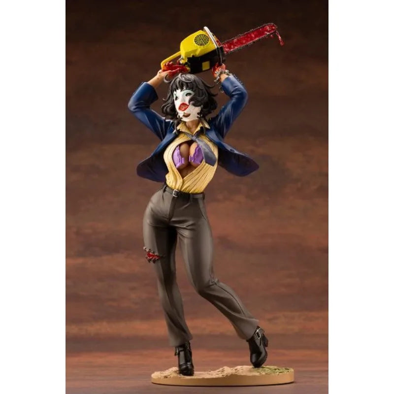 In Stock Original Kotobukiya BISHOUJO STATUE LEATHERFACE 1974 1/7 The Texas Chainsaw Portrait Model Toy Collection Doll Gift