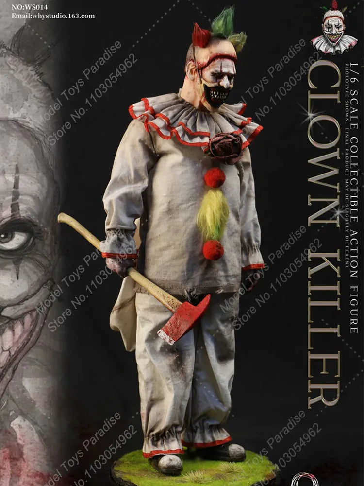 WHY STUDIO WS014 1/6 Men Soldier Horror Joker With Juggling Props Full Set 12'' Action Figure Collectible Fans Gifts