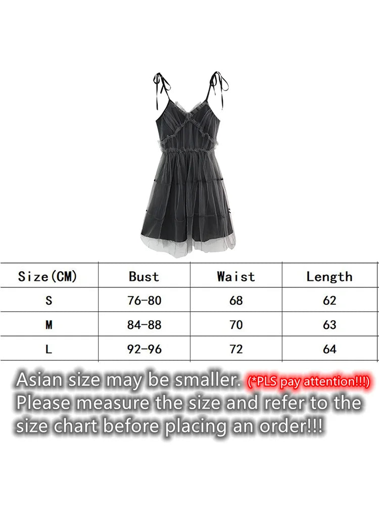 AltGoth Dark Gothic Elegant Dress Women Emo Alt Vintage Mesh Patchwork Lace Up High Waist Dress Y2k Harajuku Mall Goth Partywear